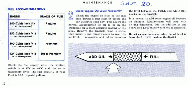1965 Ford Owners Manual Page 40